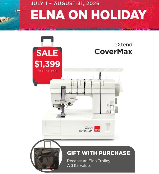Elna eXtend covermax Coverstitch Machine