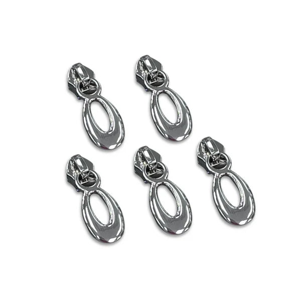 Zipper Pulls Teardrop No. 5 - Nickel