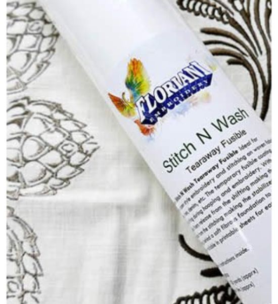 STITCH N WASH FUSIBLE WHITE 15X10