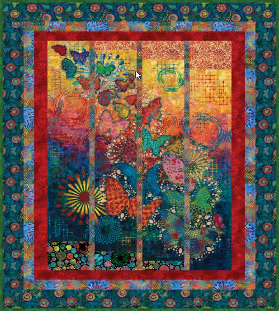 FreeSpirit Flights of Fancy Quilt Kit by Sue Penn