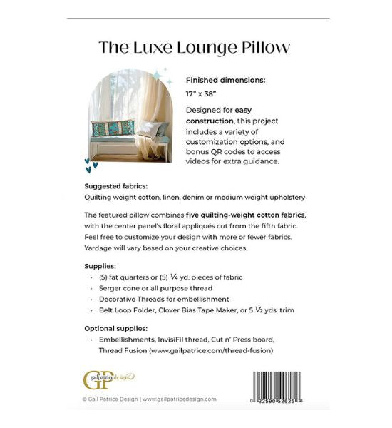 Luxe Lounge Pillow Pattern