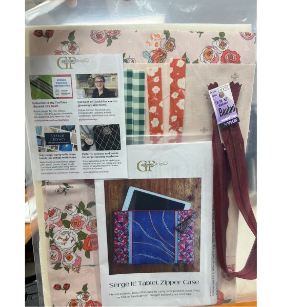 Serge It! Tablet Zipper Case Class Kit