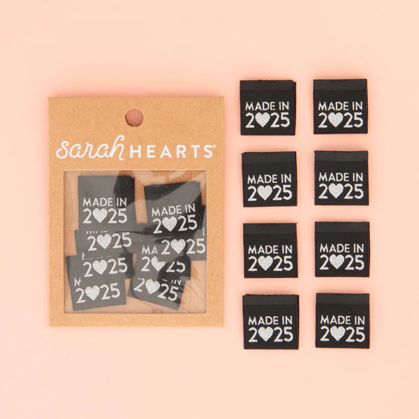 MADE IN 2025 SILVER WOVEN LABELS