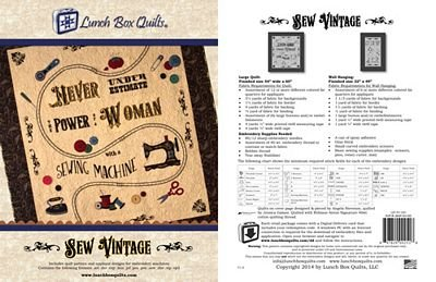 QUILT PATTERN - SEW VINTAGE