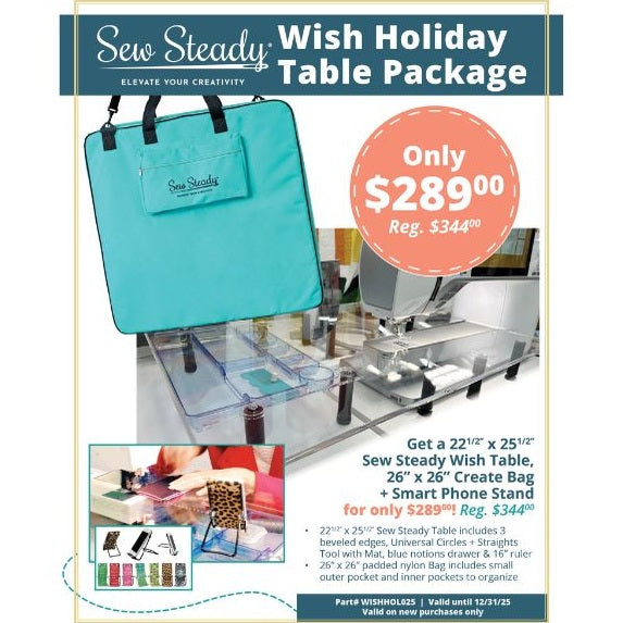 Sew Steady® Holiday Table Packages