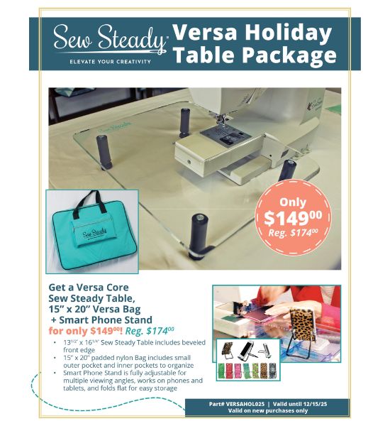 Sew Steady® Holiday Table Packages