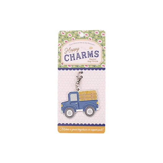 Lori Holt Farmer's Daughter Enamel Happy Charm™ Haulin' Hay Truck