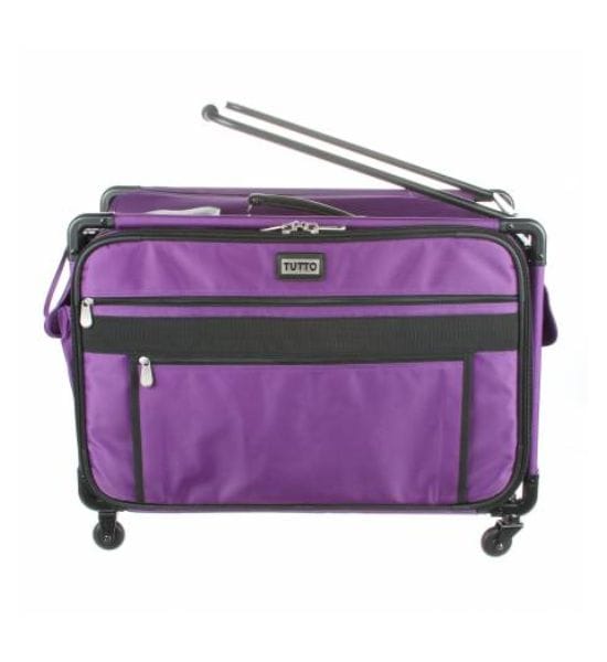 Tutto Sewing Machine Case on Wheels- Purple