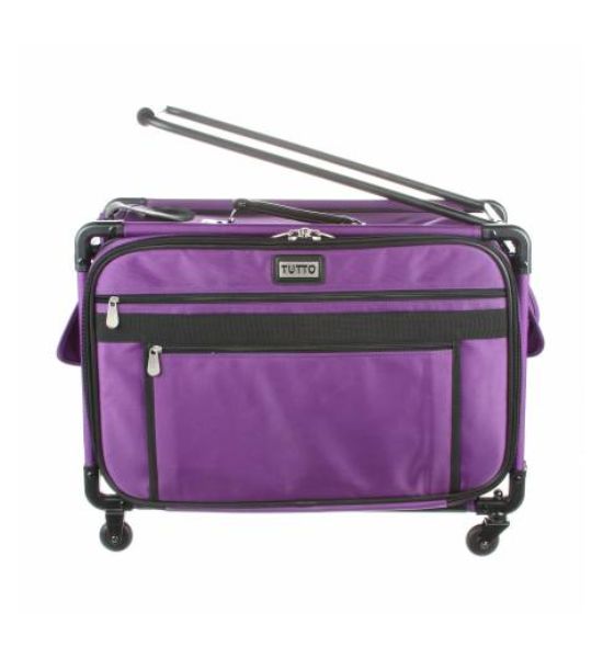 Tutto Sewing Machine Case on Wheels- Purple