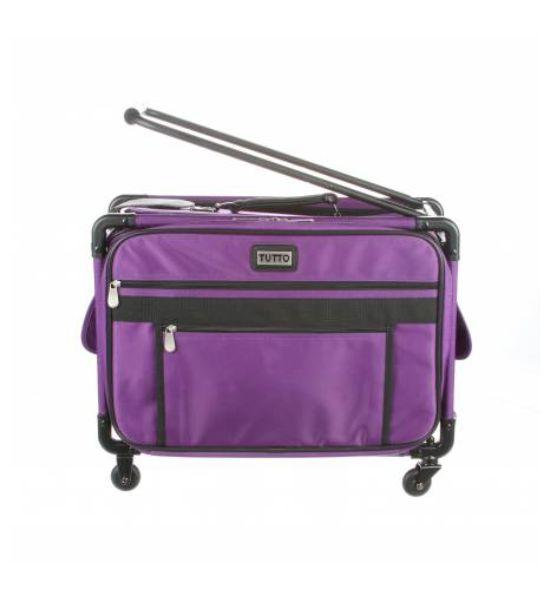 Tutto Sewing Machine Case on Wheels- Purple