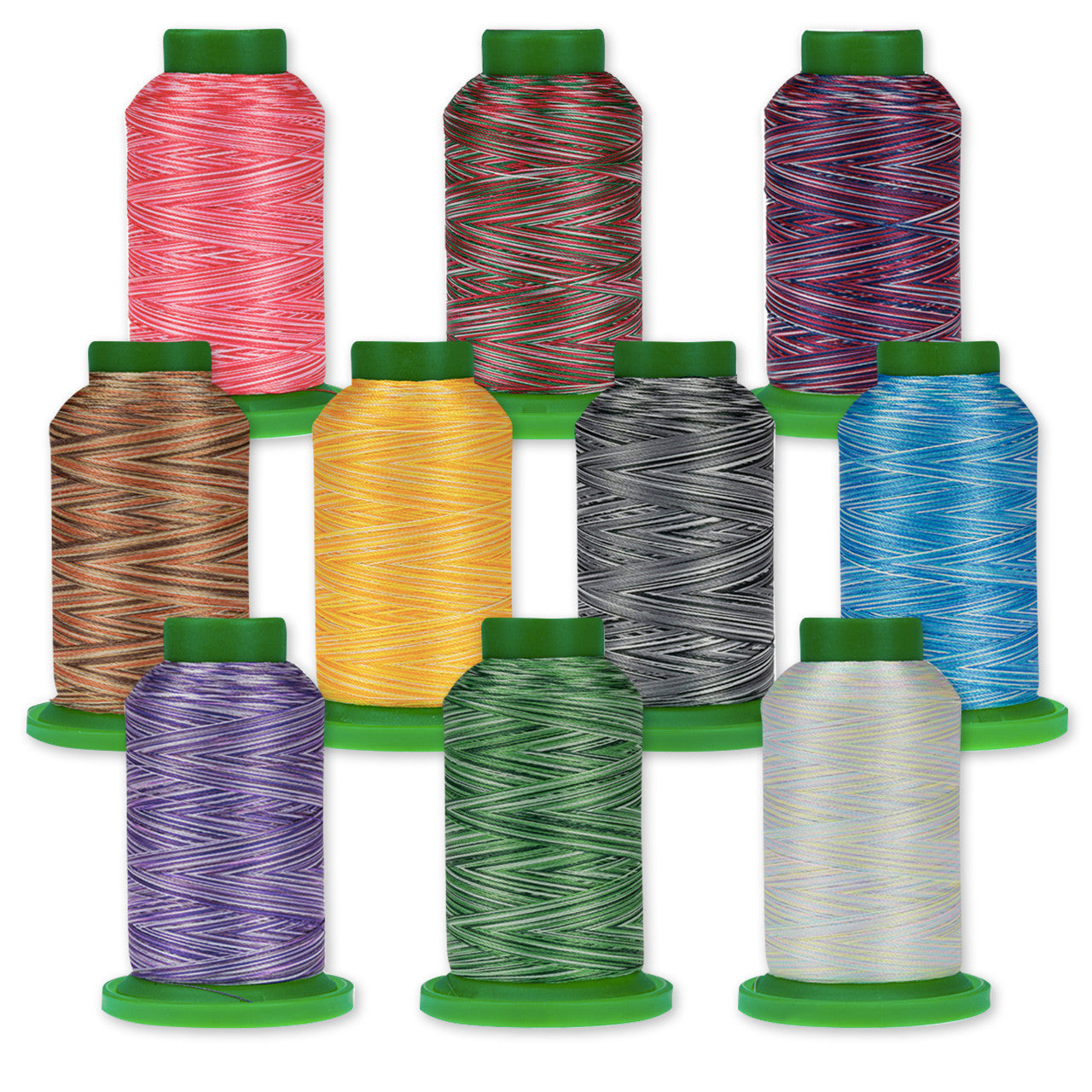 Isacord Variegated Favorite 10 | Embroidery Thread Kit | ISAVAR10
