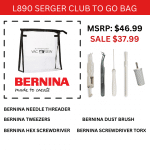 L890 Serger Club To Go Bag +$34.99